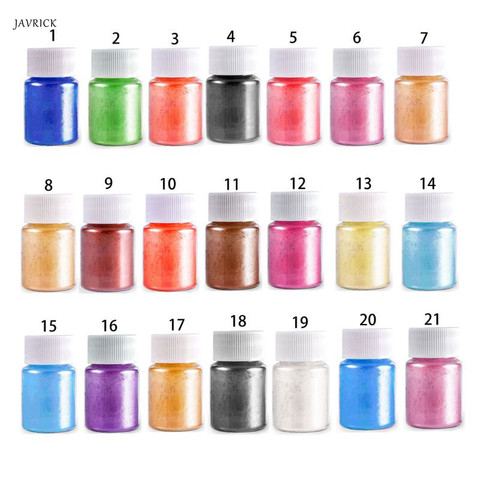 21 couleurs Aurora résine Mica Pigments nacrés Colorants résine bijoux accessoires pour la fabrication de bricolage ► Photo 1/6