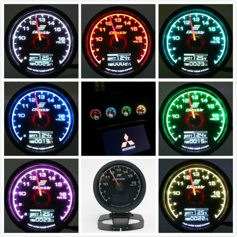 GReddi – jauge multi-d/A avec écran numérique LCD, 62mm, 2.5 pouces, 7 couleurs, température de l'huile de carburant, Boost avec capteur ► Photo 1/6