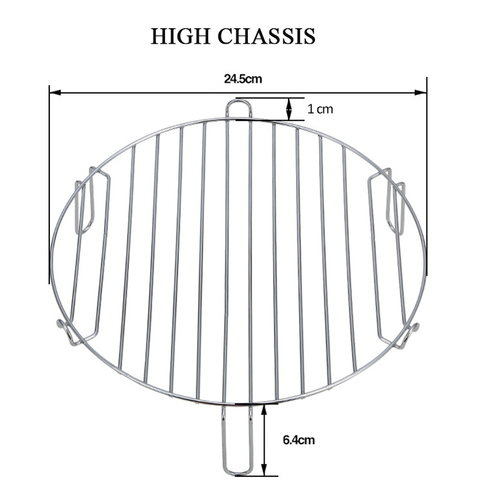 Grille vide pour four à micro-ondes, en acier inoxydable, châssis haut, support d'étagère pour friteuse à Air, accessoires de cuisson pour Barbecue ► Photo 1/4