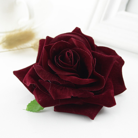 Broche de roses en forme de tête 10CM, 2 ou 5 pièces de haute qualité, accessoires décoratifs pour mariage, mur floral, pour mariage, pour noël, pour la maison ► Photo 1/6