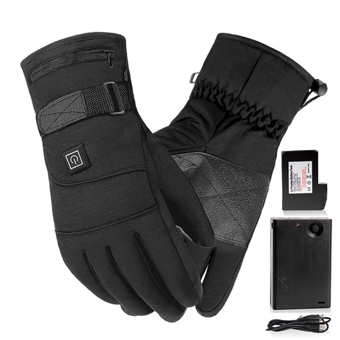 Hiver gants chauffants électriques 4000 mAh ski chaud chauffage tactile gants USB alimenté électrique gants chauffants pour hommes femmes ► Photo 1/6