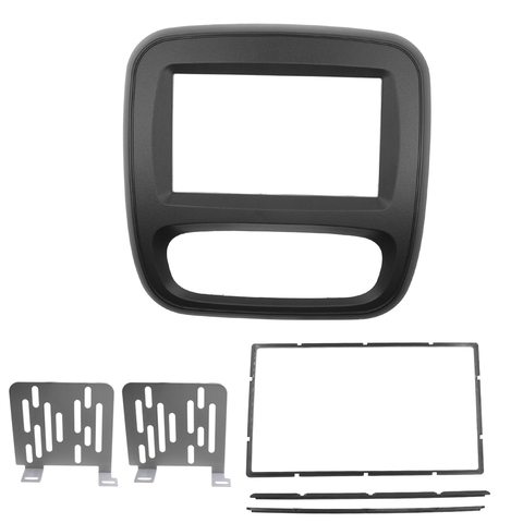 2Din autoradio Fascia DVD panneau tableau de bord Kit pour Renault Trafic Opel Vivaro 2015 Up auto stéréo installation tableau de bord panneau ► Photo 1/6