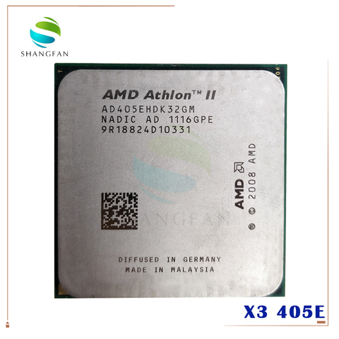 Processeur d'unité centrale Triple cœur AMD Athlon II X3 405e 2.3 GHz AD405EHDK32GM Socket AM3 ► Photo 1/1