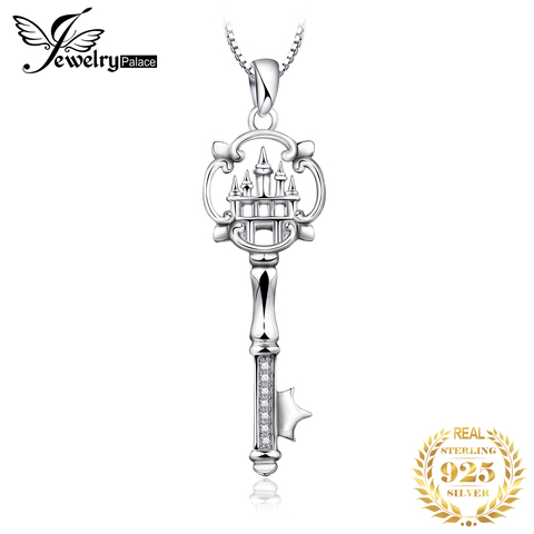 JewelryPalace – collier avec pendentif en forme de château, en argent Sterling 925, sans chaîne, pour femmes, bijoux à la mode ► Photo 1/6