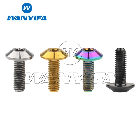 Wanyifa titane M5x12 15mm bouton Torx tête boulon pour moto coque vis ► Photo 1/6