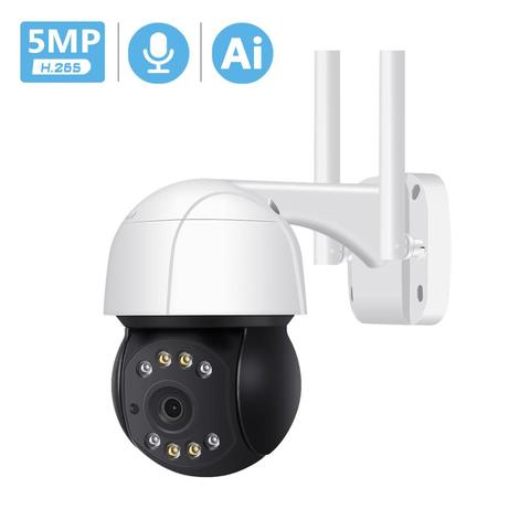 5MP 3MP PTZ caméra IP Wifi extérieur suivi automatique enregistrement Audio caméra de vidéosurveillance 4X Zoom numérique AI détection humaine caméra sans fil IP ► Photo 1/6