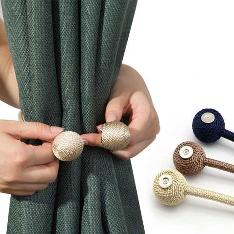 Porte-boucle magnétique pour rideaux, accessoires créatifs pour textiles de maison ► Photo 1/5