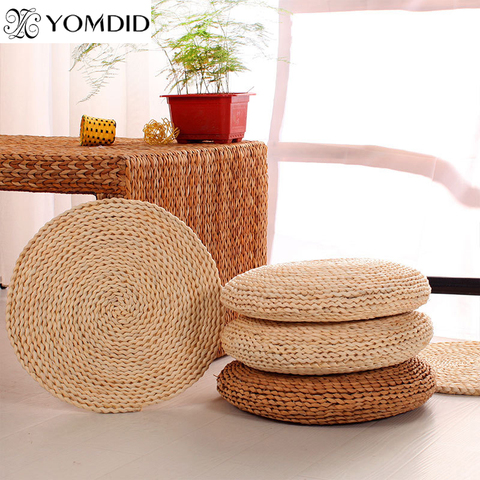 Coussin rond épais/fin de Yoga | Coussin de méditation de Futon de Tatami, cercle rond mince de Yoga, tapis en paille de maïs, coussin avec ouate de soie de Style japonais ► Photo 1/6