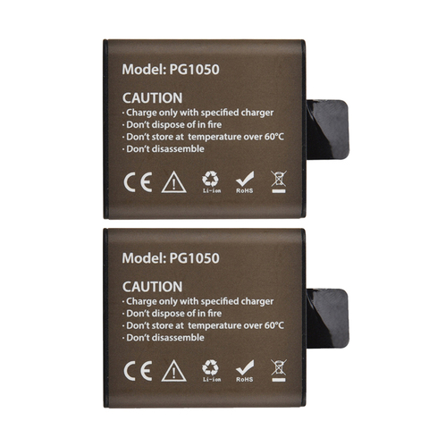 2 Pièces 3.7V 1050mAh PG1050 Batterie D'action Caméra Pour EKEN H9 H9R H3 H3R H8PRO H8R SJ4000 SJCAM SJ5000 M10 piles Rechargeables ► Photo 1/6