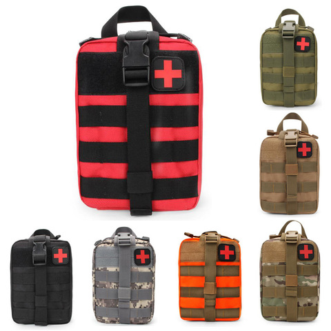 Kit médical tactique d'extérieur, Durable, randonnée escalade, étui de chasse, Kit de survie Molle, sac à ceinture de premiers soins d'urgence militaire ► Photo 1/6