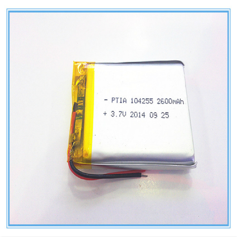 Batterie lithium polymère 3.7 V, 2600 mah, pour tablette, navigateur GPS, alimentation mobile, livraison gratuite, 104255 ► Photo 1/1