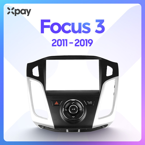 XPAY – tableau de bord d'autoradio stéréo 9 pouces, 2din, pour Ford Focus 3 2011 – 2022, utilisé pour installer le panneau de clé physique double ► Photo 1/6