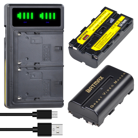 Batmax – batterie + double chargeur USB pour Yongnuo Viltrox (YN300 II, YN300 III, YN600 Air T119S), ntp F550, F570 ► Photo 1/6