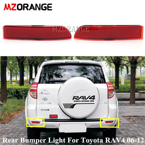 Feu de pare-chocs arrière gauche/droit pour Toyota RAV4 2006 – 2012, avec réflecteur, feu de freinage, feu arrière de voiture ► Photo 1/6