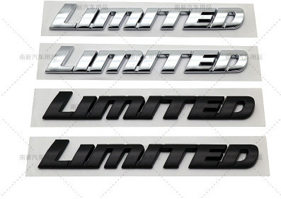 1X voiture 3D Chrome noir ABS Badge autocollant de luxe édition limitée lettre emblème Logol adapté pour Toyota Highlander ► Photo 1/5