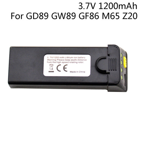 Lames de batterie/hélice pour Drone GD89 GW89 GF86 M65 Z20, 3.7V 1200mah, pour Drone Global ANU GF86 pour batterie EXA GD89 3.7V 1S ► Photo 1/6
