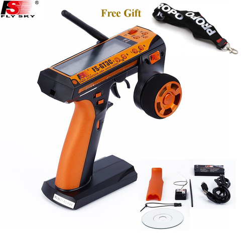 FLYSKY-transmetteur Radio GT3C RC FS-GT3C, batterie intégrée 800mah, avec récepteur GR3E, pour voiture RC camion à chenilles, bateau Jeep 4WD ► Photo 1/6