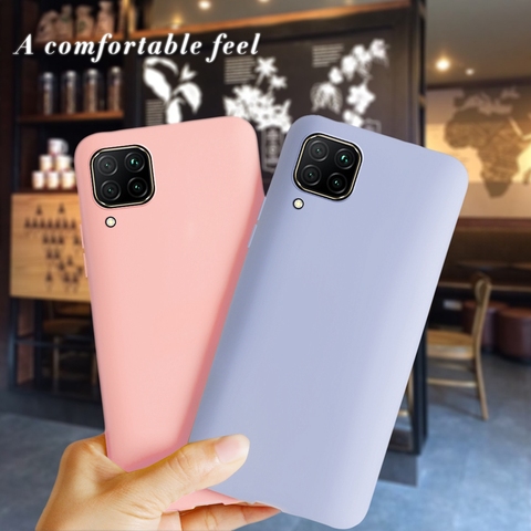 Étui pour Huawei P40 Lite coques de téléphone antichoc luxe mat souple Silicone couverture arrière sur pour Huawei P40 P 40 Lite P40Lite E étui ► Photo 1/6