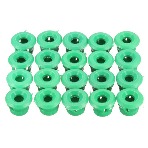 Clips de moulage de bas de porte de jupe latérale, 20 pièces, œillets de garniture de panneau à bascule en plastique vert pour BMW E30 E32 E36 E46 E60 E61 51711932996 ► Photo 1/5