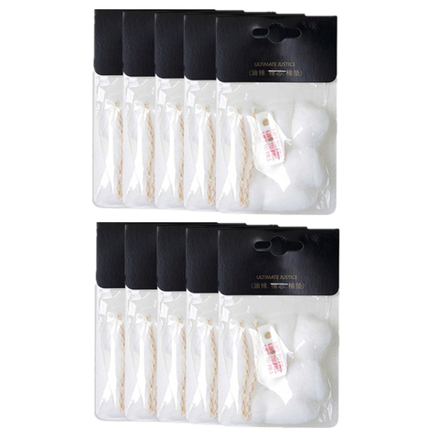 Kit de tampons de coton absorbants d'huile, 10 pièces/paquet, pour Kerosene, briquet à essence, accessoires de remplacement universels ► Photo 1/6