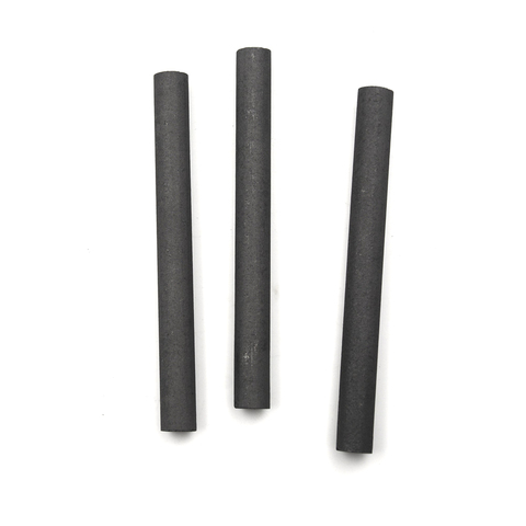 3 pièces/lot pour la métallurgie de l'industrie légère 99.9% tiges de Graphite électrode de soudage cylindre barres de tige de carbone machines-outils à tige ► Photo 1/6