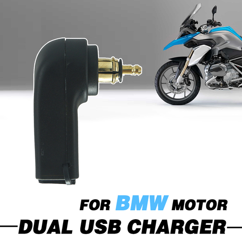 Chargeur double USB de moto, adaptateur d'alimentation pour BMW R1200GS R1250GS Adv S1000XR F850GS F650GS, prise de Port allume-cigare ► Photo 1/6