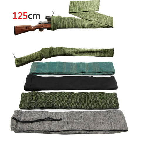 125 cm tricot pistolet chaussette fusil chaussette Airsoft housse de protection longue pistolet sac étui anti-poussière en plein air chasse étui ► Photo 1/6