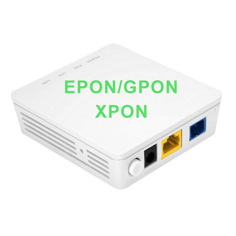 Nouveau ONT ONU XPON EPON/GPON double mode 1GE ONU ONT avec Port Lan unique appliquer aux Modems FTTH, Termina version anglaise 10 pièces ► Photo 1/3