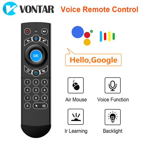 VONTAR G21 PRO voix télécommande 2.4G sans fil clavier souris avec IR apprentissage gyroscope pour Android TV Box H96 MAX X3 Pro ► Photo 1/5