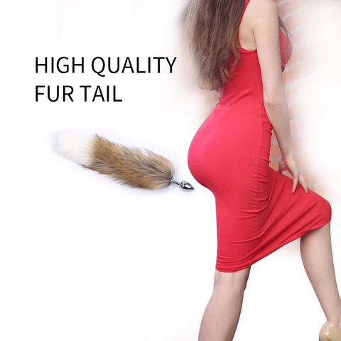 Jouets sexuels pour femme et homme, queue de renard, peluche métallique, bouchon de Gel, pour Couple, Gay, BDSM, Cosplay, queue d'animal homosexuel ► Photo 1/6