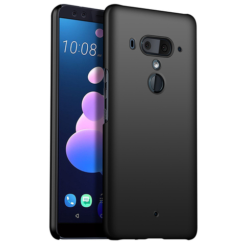 Pour HTC U12 U11 PLUS mince coloré en caoutchouc givré mat en plastique couverture rigide housse pour HTC U11 yeux U Ultra U jouer désir 12 ► Photo 1/6
