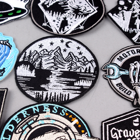 Pulaqi Rock Band Logo Patch Stalker Hippie Badge fer sur patchs patchs brodés pour vêtements rayure randonnée Camping Patch UFO ► Photo 1/6