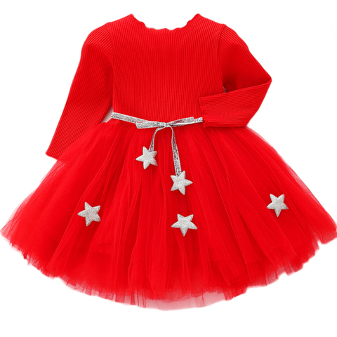 Bébé filles printemps automne robe pull infantile fille de noël enfants vêtements enfant en bas âge enfants robes vêtements pour 1- 6 ans ► Photo 1/6