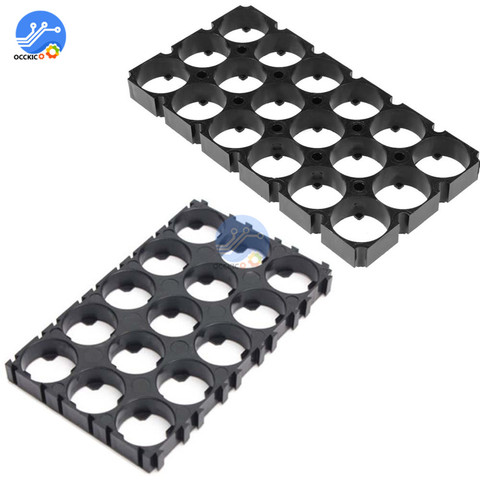 10 pièces 3x5 3x6 cellules 18650 Batteries entretoise rayonnant coque en plastique thermostable support support avec bande en acier nickelé 10m ► Photo 1/6