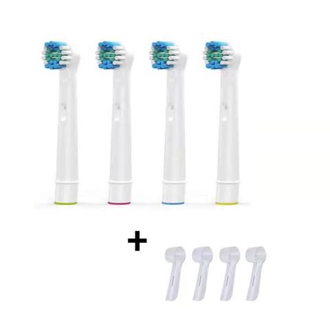 4 pièces convient pour Braun oral Bi B brosse à dents électrique tête universelle D12 D16 3757 3709 tête de rechange rotative ► Photo 1/6