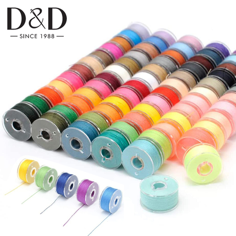 Bobines pour Machine à coudre multicolore, 5/10/20 pièces, en plastique réutilisables avec fil, pour broderie, accessoires de couture, 5/10/20 pièces ► Photo 1/6