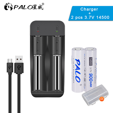 Chargeur de batterie rechargeable li-ion 3.7 v, pour 18650 14500 18500 16350 26650 + li-ion 3.7 v lithium 14500 ► Photo 1/6