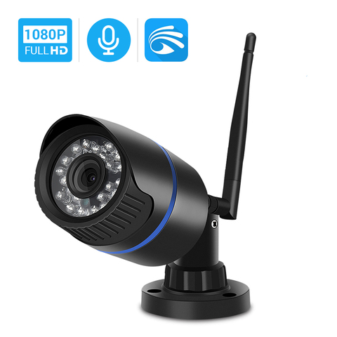 Hamrolte HD 1080P Yoosee Wifi caméra balle extérieure Onvif caméra sans fil enregistrement Audio détection de mouvement avec fente pour carte SD ► Photo 1/6