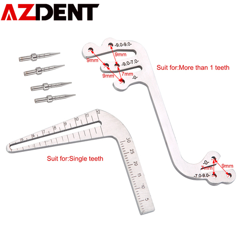 Instrument de chirurgie d'implant dentaire, plantation orale, Guide de positionnement, plantation d'implant dentaire, règle d'angle de positionnement, outils de dentiste ► Photo 1/6