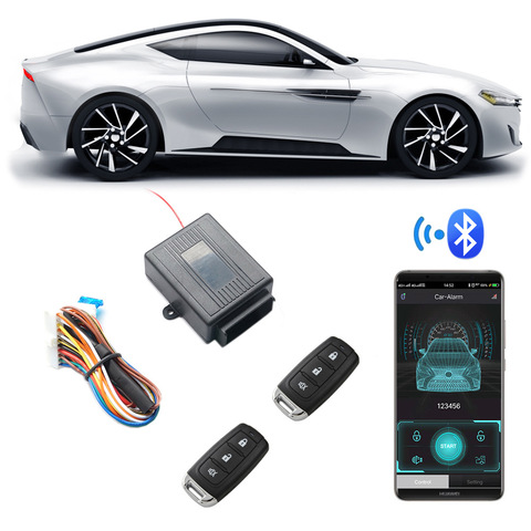 Système d'entrée sans clé, capteur de téléphone intelligent, télécommande, verrouillage Central, alarme de voiture, avec application Android IOS, déverrouillage de sécurité ► Photo 1/6