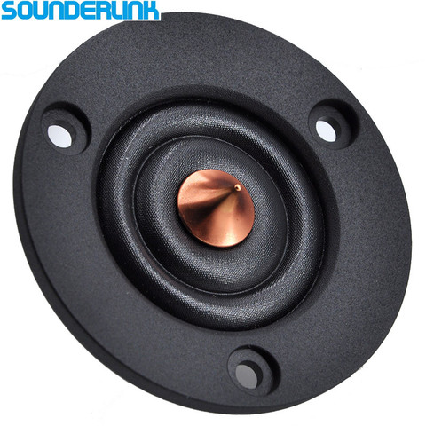 2 PC Sounderlink HiFi soie douce dôme haut-parleur pilote unité tweeter bricolage bookself canapé voiture 2 pouces 65MM 4Ohm 30W ► Photo 1/5