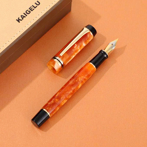 Nouveau stylo plume Kaigelu 316 celluloïd, beaux modèles de marbre Iridium EF/F/M plume stylo à encre cadeau d'écriture pour les affaires de bureau ► Photo 1/6