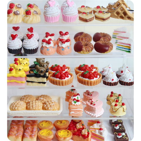 Mini nourriture pour barbie BJD, maison de poupée, gâteau Miniature, pain à bricolage soi-même, 1/6 échelles, accessoires de cuisine ► Photo 1/6