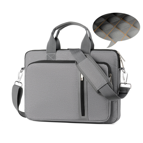 Sac à main pour MacBook 13.3 14 15.6 pouces, sacoche à bandoulière pour ordinateur portable, sacoche d'affaires pour hommes, porte-documents ► Photo 1/6