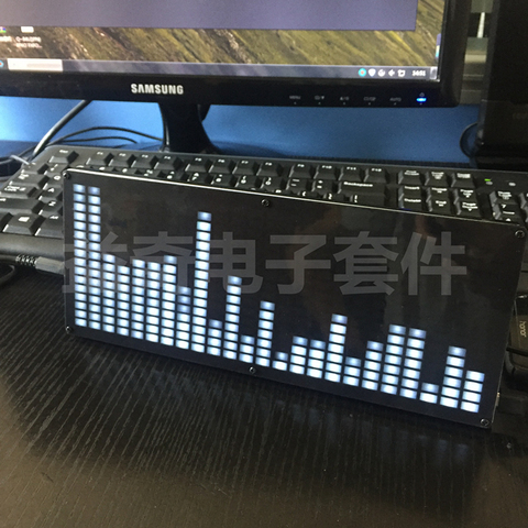 Grand kit de production électronique de spectre de musique de LED de 24 segments pièces affichage de niveau de spectre produits finis de bricolage VFD ► Photo 1/5