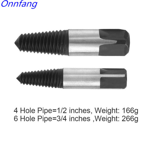 1/2 pouces 3/4 pouces endommagé fil vis extracteur tuyau d'eau Triangle vanne robinet cassé fil extracteur de vis extracteur outils ► Photo 1/6