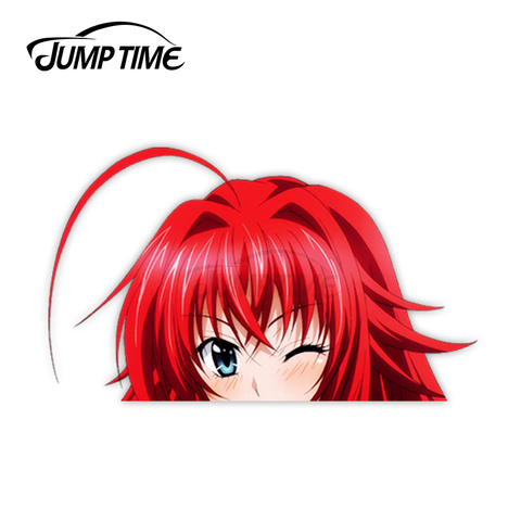 Saut temps lycée DxD Rias Gremory 184 mignon Anime fille Peeker vinyle décalque fenêtre Waifu voiture autocollants ► Photo 1/3