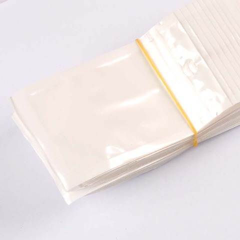 Sacs semi-transparents à fermeture éclair, lot de 30 pièces, sac de rangement sous vide refermable, sac d'emballage à fermeture éclair automatique pour bijoux yk0804 ► Photo 1/4