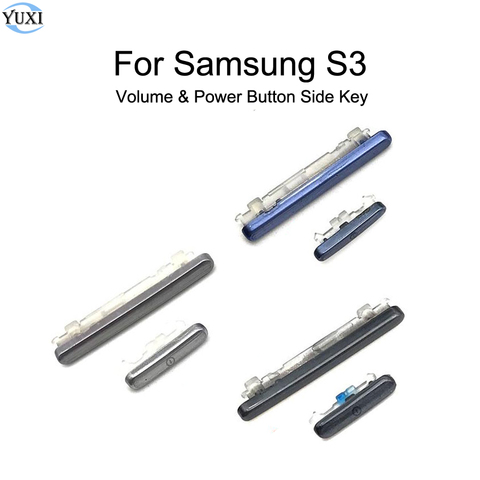 YuXi puissance et Volume bouton côté clé câble flexible pour Samsung Galaxy S3 i9300 i9305 i535 i747 L710 T999 ► Photo 1/4