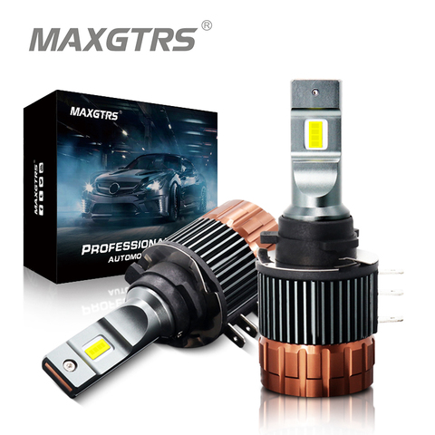 Feux de jour pour Mazda, BMW, Mercedes GLK/A180 et Audi Q7 A6 A3/Golf 6 7, phare de voiture, 2x H15 LED Canbus, 90W, 14000lm ► Photo 1/6